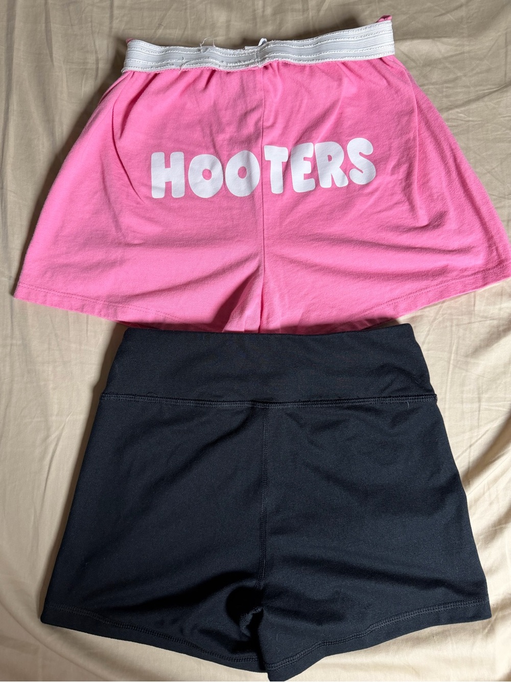 Hooters Pink and Black Girls' Shorts Set